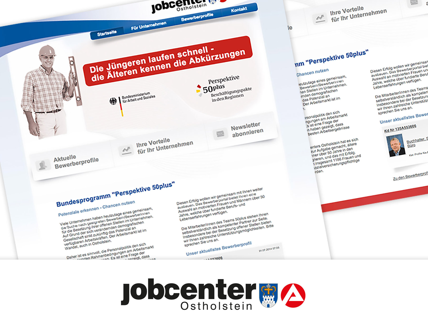 AuD Referenzen Jobcenter Webdesign Ostholstein