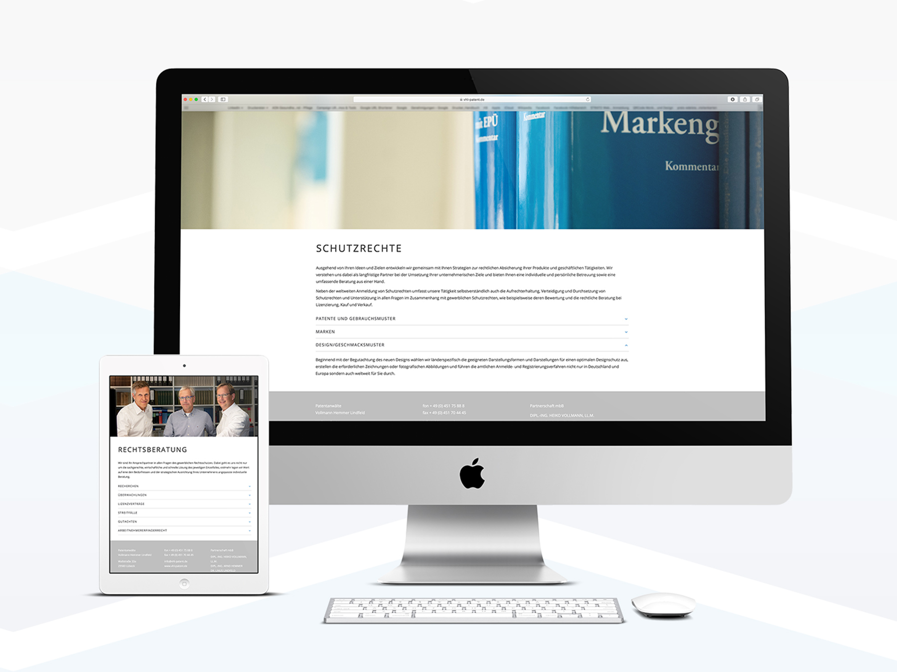AuD Referenzen Patentanwälte Vollmann Hemmer Lindfeld Webdesign Responsive